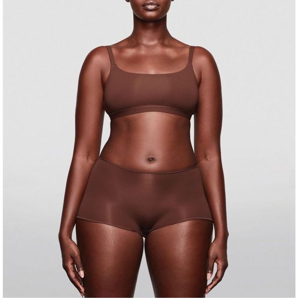 SKIMS Other - SKIMS Cotton Jersey Scoop Bralette Cocoa Size XL